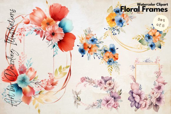 Download Floral Frame Bliss | Flower Frame Wreath - Flower Collection