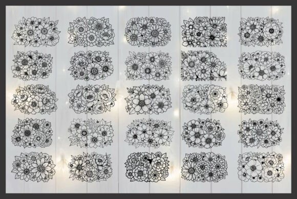 Download Beautiful Flower Bouquet Coloring Pages - Flower Collection