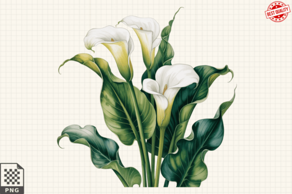 Download Watercolor Calla Lily Flower ClipArt's - Flower Collection
