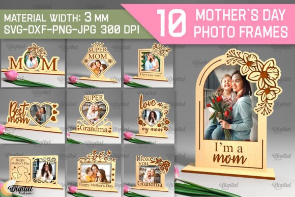 Download Mother`s Day Photo Frame SVG Bundle - Day Collection
