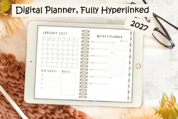 Download Digital Planner 2027 Fully Hyperlinked. - Premium Resources