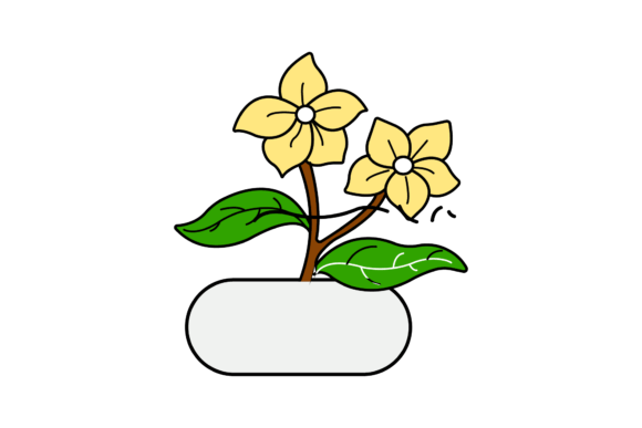 Download Oblong Potted Flowers - Flower Collection