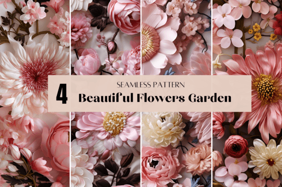 Download Beautiful Flowers Seamless Pattern - Flower Collection