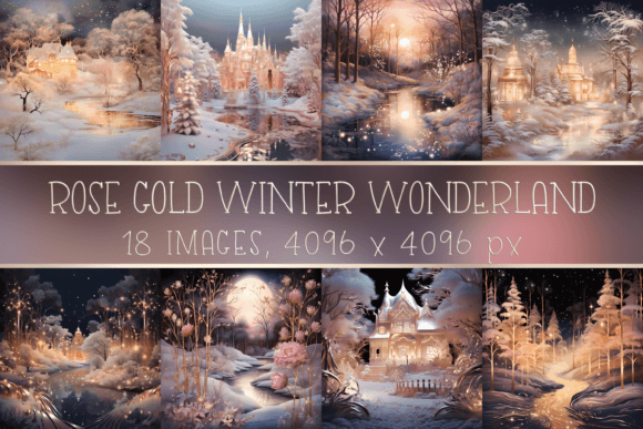 Download Rose Gold Winter Wonderland Images - Image Collection