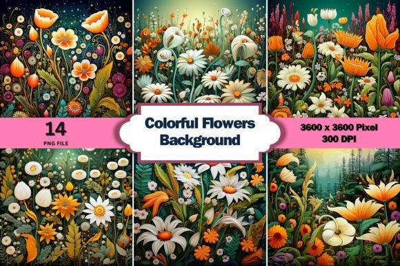 Download Colorful Flowers Background - Flower Collection
