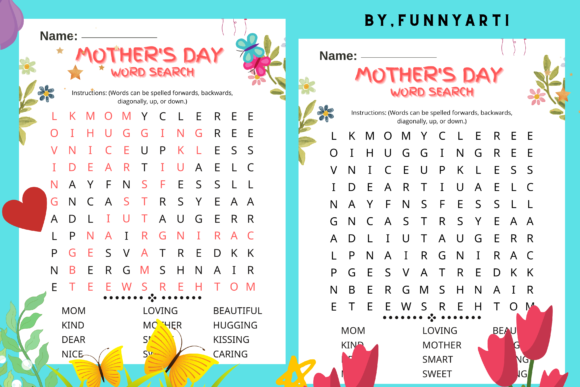 Download Mother's Day Word Search - Day Collection