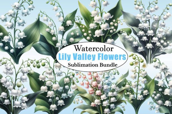 Download Watercolor Lily of the Valley Flowers - Flower Collection