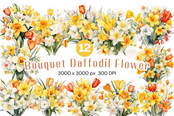 Download Watercolor Daffodil Flowers - Flower Collection