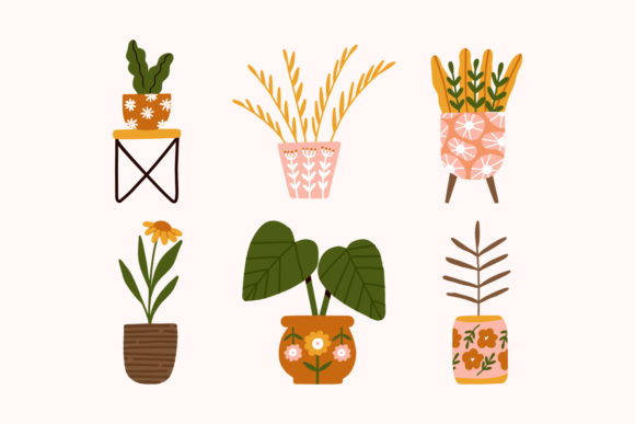 Download Trendy Home Hygge Potted Flowers Plants - Flower Collection