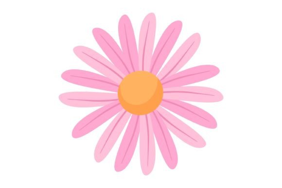 Download Pink Flower Decor Sticker Design - Flower Collection
