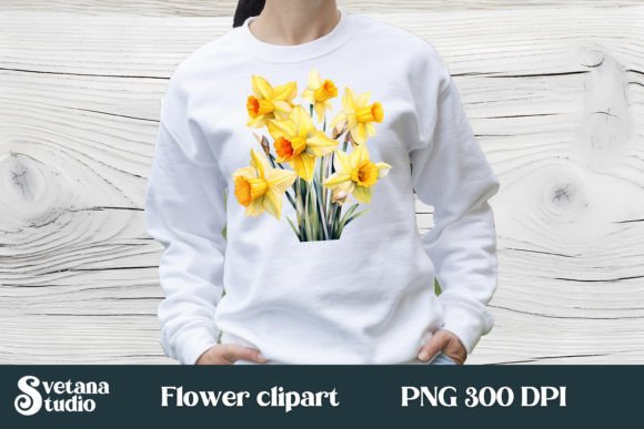 Download Flower Daffodils Clipart Design PNG - Flower Collection