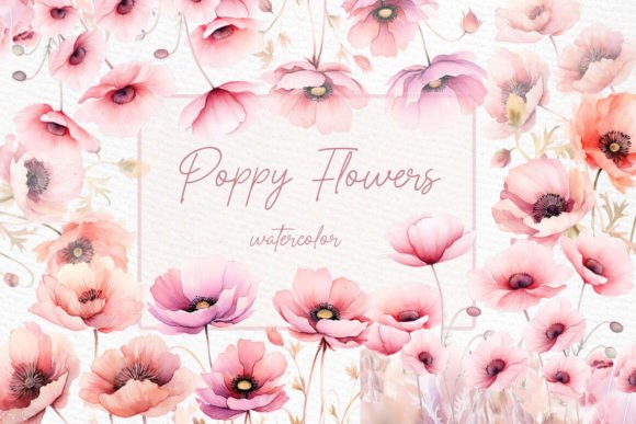 Download Blush Pink Flowers Clipart Poppy Flowers - Flower Collection