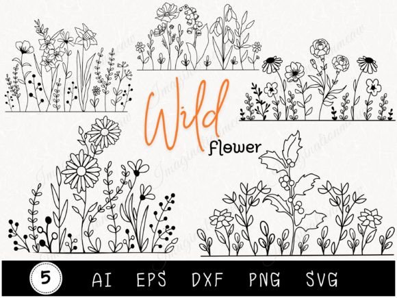 Download Wildflower Bundle Svg Flower Bouquet - Flower Collection