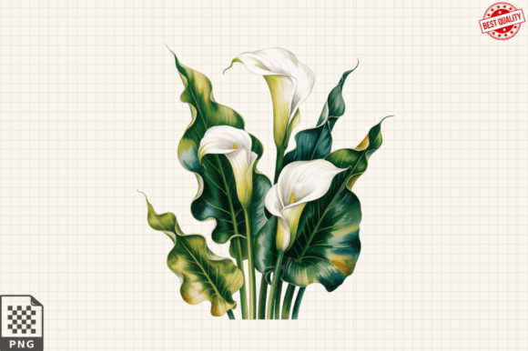 Download Watercolor Calla Lily Flower ClipArt's - Flower Collection