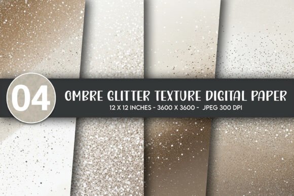 Download Ombre Glitter Texture Digital Paper - Digital Collection