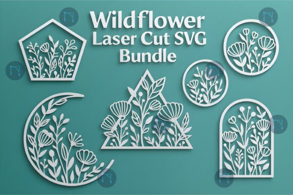 Download Wildflower Laser Cut SVG Bundle - Flower Collection