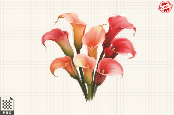Download Watercolor Calla Lily Flower ClipArt's - Flower Collection