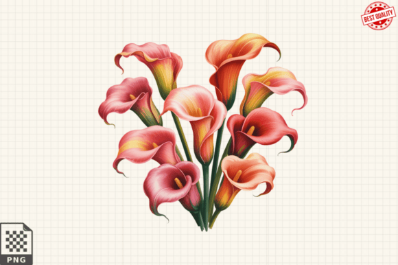 Download Watercolor Calla Lily Flower ClipArt's - Flower Collection