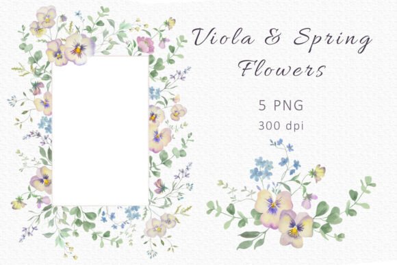 Download Viola &amp; Spring Flowers PNG Set - Flower Collection
