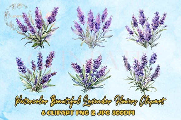 Download Watercolor Lavender Flowers Clipart - Flower Collection