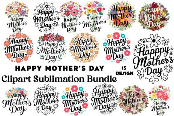 Download Happy Mother's Day Clipart PNG Bundle - Day Collection
