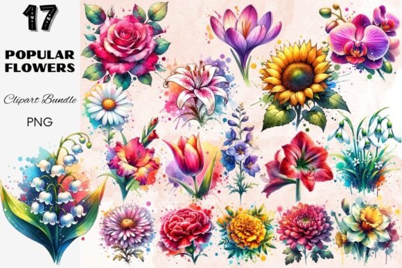 Download Popular Flowers Flower Blossom Cliparts - Flower Collection
