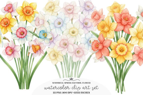 Download Whimsical Spring Daffodil Flower Png - Flower Collection
