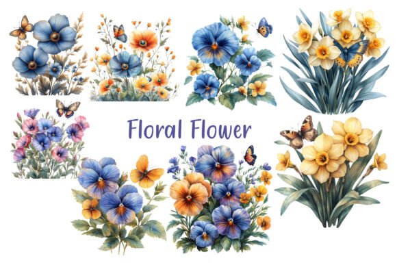 Download Bouquet Modern Flower Clipart - Flower Collection