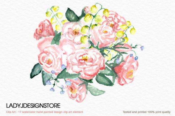 Download Watercolor Hand Painted Romantic Flower - Flower Collection