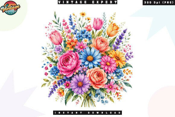 Download Spring Garden Flower Bouquet PNG - Flower Collection