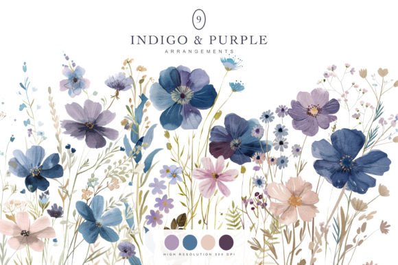 Download Wild Flowers - Floral Clipart - Meadow F - Flower Collection