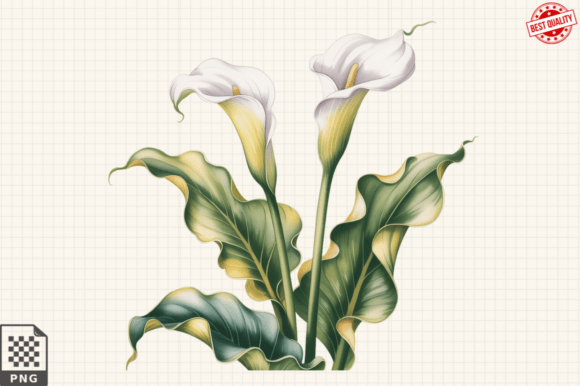 Download Watercolor Calla Lily Flower ClipArt's - Flower Collection