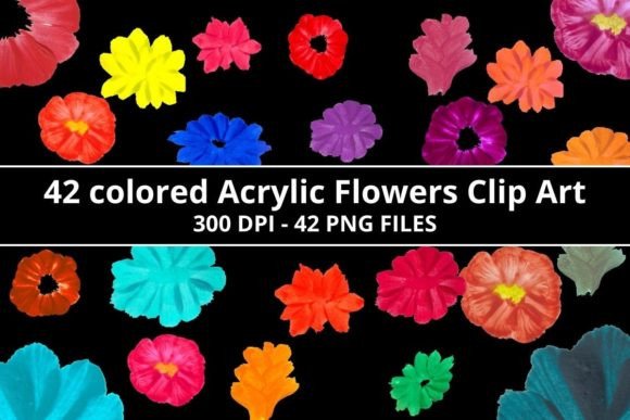 Download Beautiful Acrylic Handpainted Flowers - Flower Collection