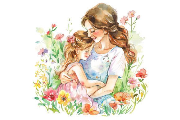 Download Watercolor Mother's Day Clipart PNG - Day Collection
