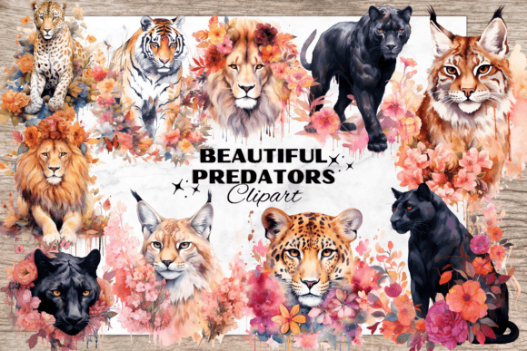 Download Beautiful Predators with Pastell Flowers - Flower Collection
