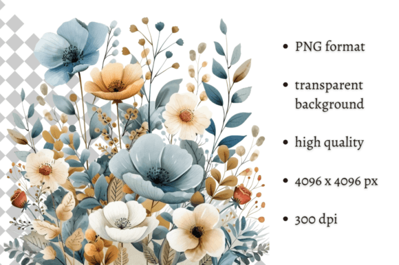 Download Watercolor Spring Flowers PNG Clipart - Flower Collection