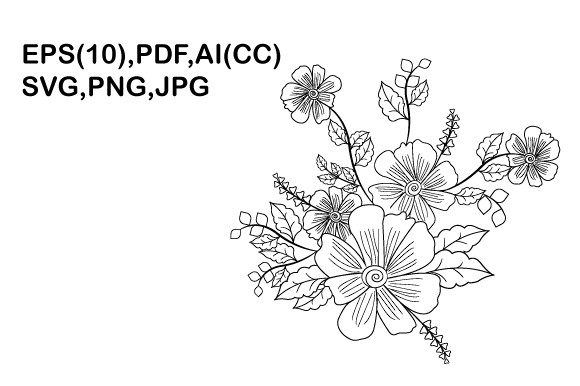 Download Black and White Flower Illustrations - Flower Collection