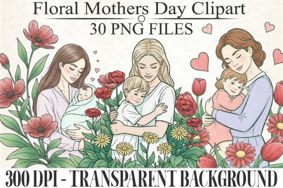 Download Floral Mothers Day Clipart PNG - Day Collection