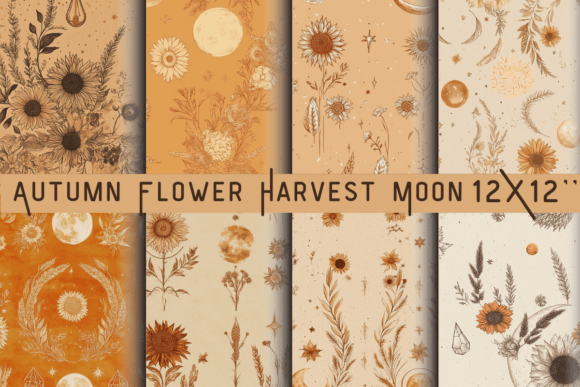 Download Autumn Flower Harvest Moon Phases - Flower Collection