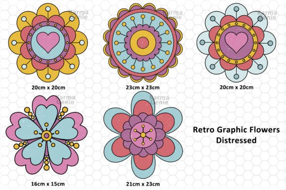 Download Retro Elements - Flower Graphics - Flower Collection