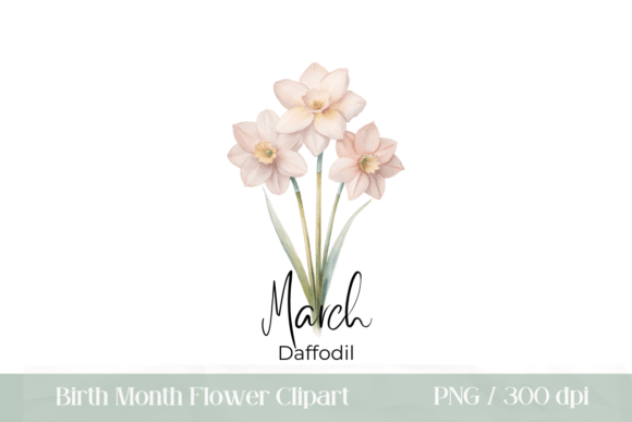 Download Birth Month Flower March Daffodil PNG - Flower Collection