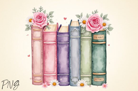 Download Books Flowers Sublimation, Spring PNG - Flower Collection