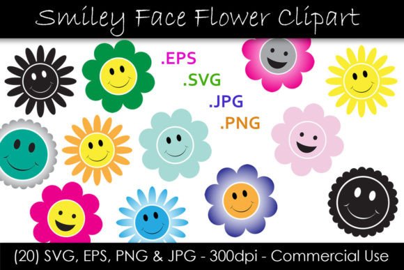 Download Smiley Face Flower Graphics - Flower Collection