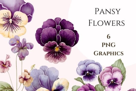 Download Pansy Flower Sublimation Bundle - Set 2. - Flower Collection