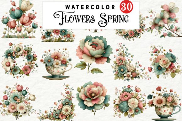 Download Flowers Spring Whimsical Clipart - Flower Collection