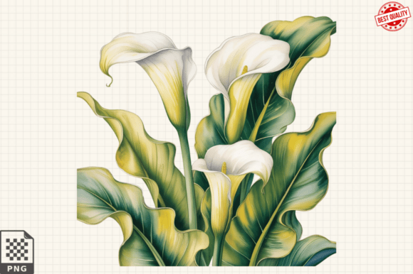 Download Watercolor Calla Lily Flower ClipArt's - Flower Collection