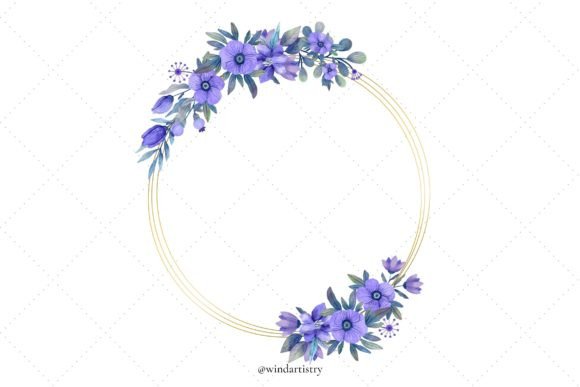 Download Purple Flower Wreath Png - Flower Collection