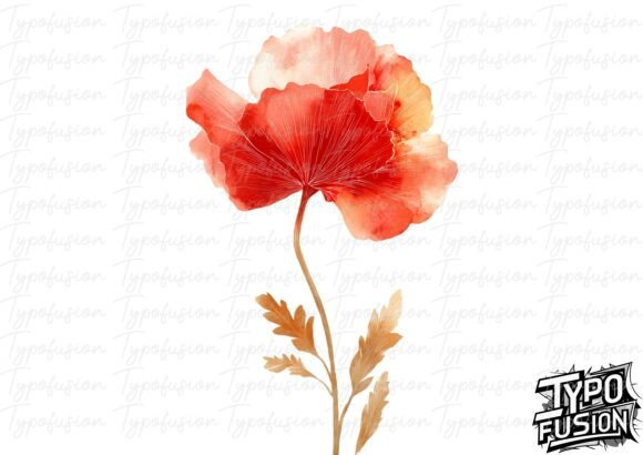Download Watercolor Poppy Flower Clipart - Flower Collection