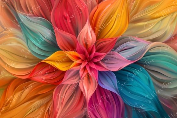 Download Colorful Abstract Flower - Flower Collection