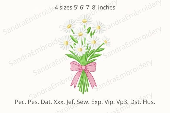 Download Daisy Flower Embroidery - Flower Collection